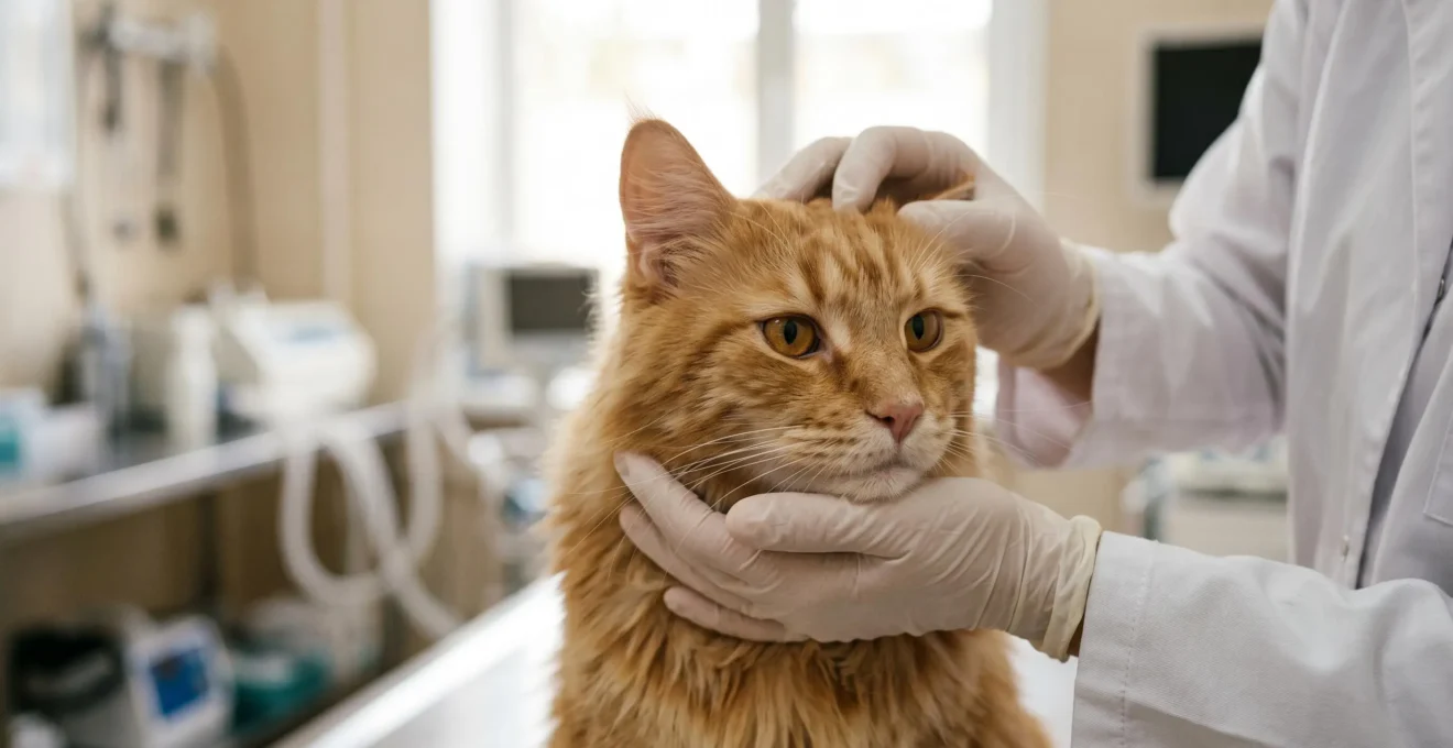 Chat de race en consultation vétérinaire illustrant les enjeux des maladies chroniques et de l'assurance animaux